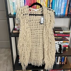 NWT AnM Shaggy Vest